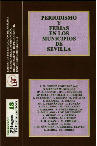 Imagen de portada del libro Periodismo y Ferias en los municipios de Sevilla