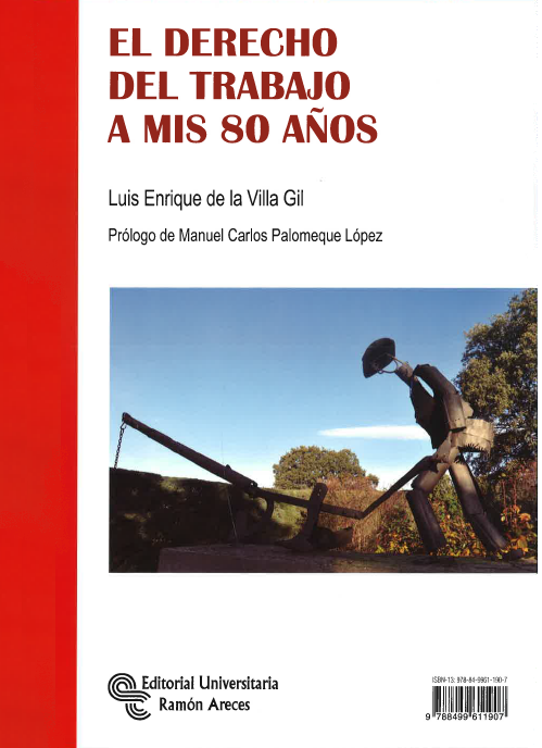 Imagen de portada del libro El derecho del trabajo a mis 80 años