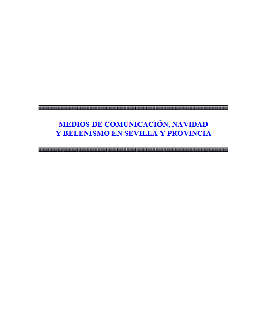 Imagen de portada del libro Medios de comunicación, Navidad y belenismo en Sevilla y provincia