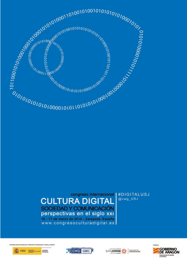 Imagen de portada del libro Congreso internacional Cultura digital, sociedad y comunicación. Perspectivas en el siglo XXI