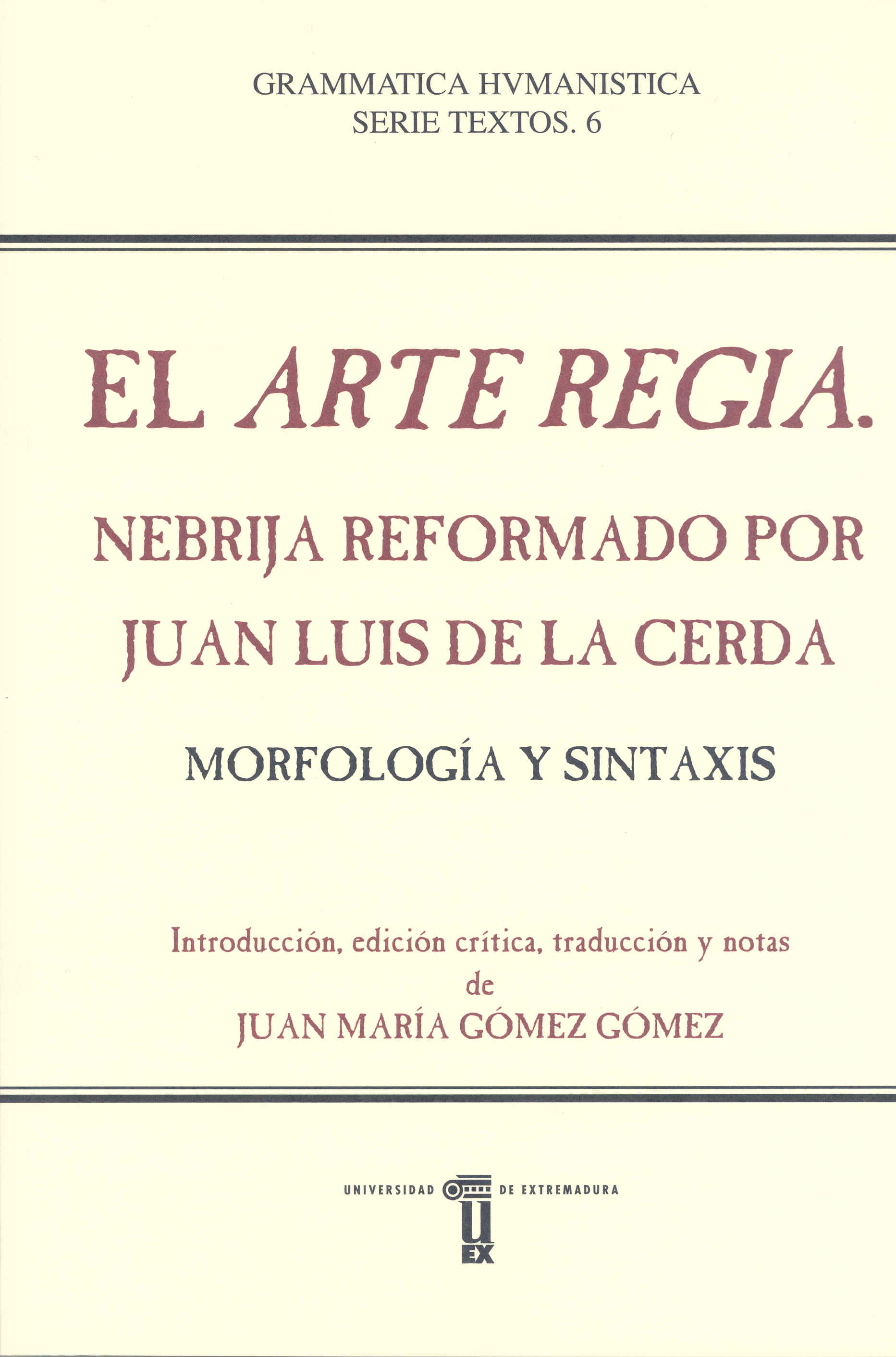 Imagen de portada del libro El Arte Regia