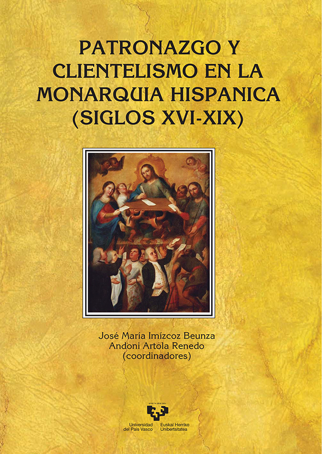 Imagen de portada del libro Patronazgo y clientelismo en la monarquía hispánica