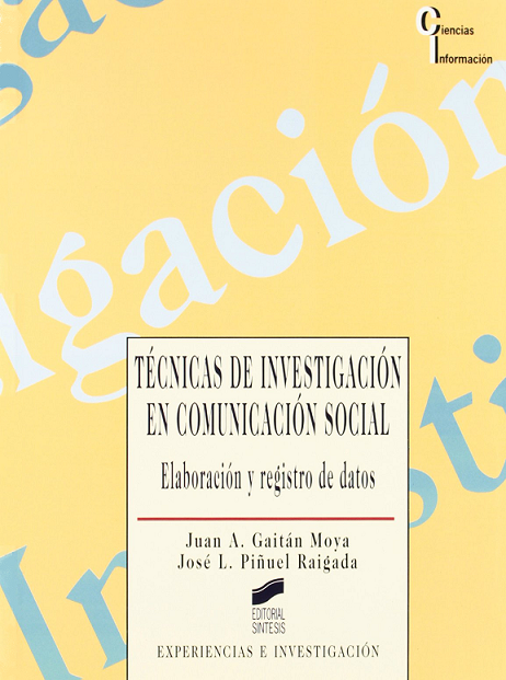 Imagen de portada del libro Técnicas de investigación en comunicación social