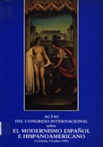 Imagen de portada del libro Actas del Congreso Internacional sobre el modernismo español e hispanoamericano y sus raíces andaluzas y cordobesas