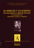 Imagen de portada del libro El derecho y los juristas en Salamanca (siglos XVI-XX)