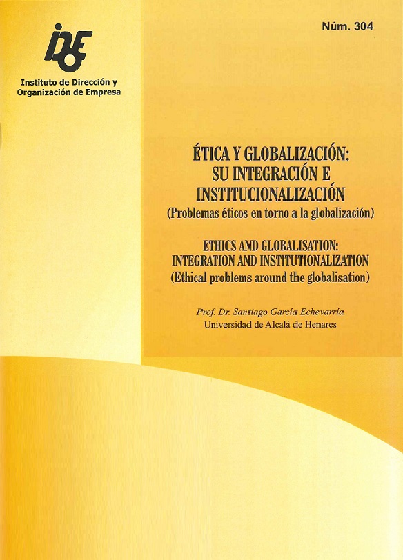 Imagen de portada del libro Ética y globalización: su institucionalización