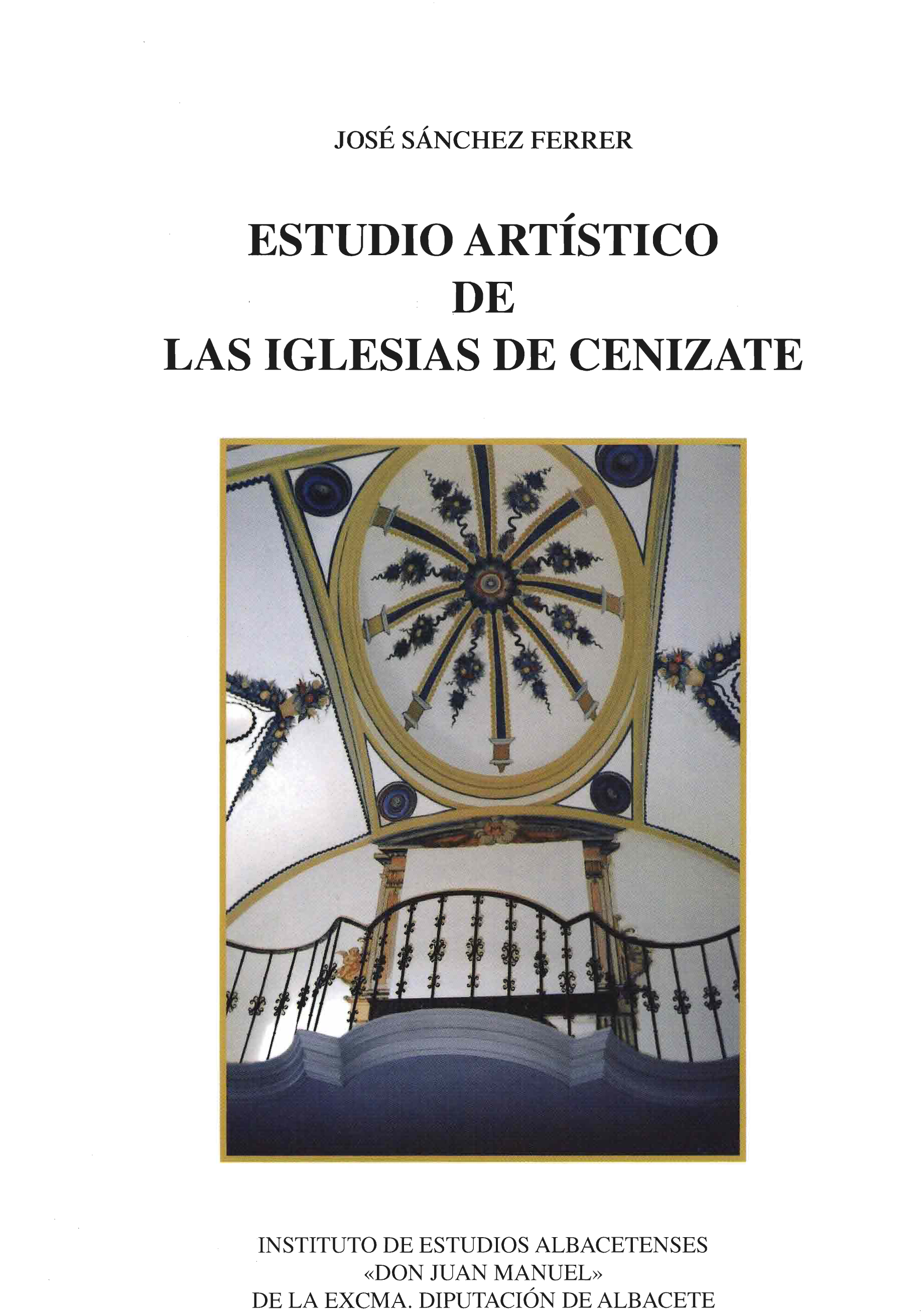 Imagen de portada del libro Estudio artístico de las iglesias de Cenizate