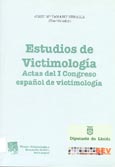 Imagen de portada del libro Estudios de victimología : actas del I Congreso español de victimología
