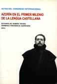 Imagen de portada del libro Azorín en el primer milenio de la lengua castellana : actas del Congreso Internacional