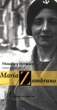 Imagen de portada del libro Filosofía y literatura en María Zambrano