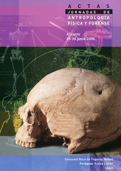 Imagen de portada del libro Actas de las Jornadas de Antropología Física y Forense