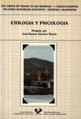 Imagen de portada del libro Etología y psicología : VIII Cursos de Verano en San Sebastián = VIII. Udako Ikastaroak Donostian