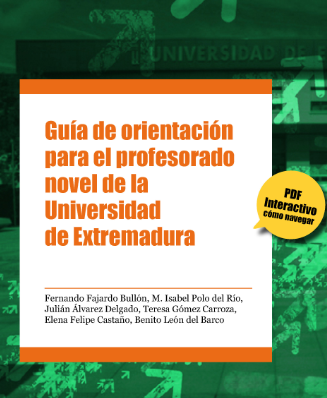 Imagen de portada del libro Guía de orientación para el profesorado novel de la Universidad de Extremadura
