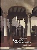 Imagen de portada del libro Actes de la II Jornada d'onomàstica,  Oriola 2007