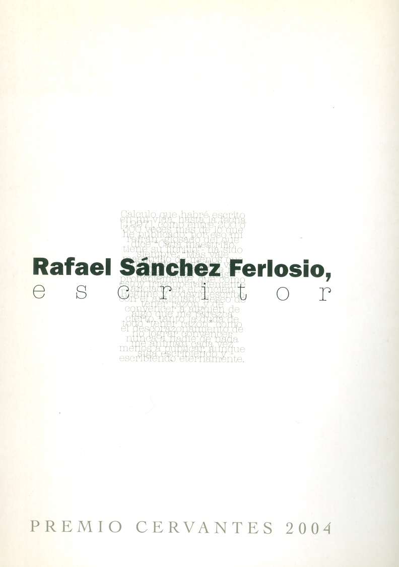 Imagen de portada del libro Rafael Sánchez Ferlosio, escritor