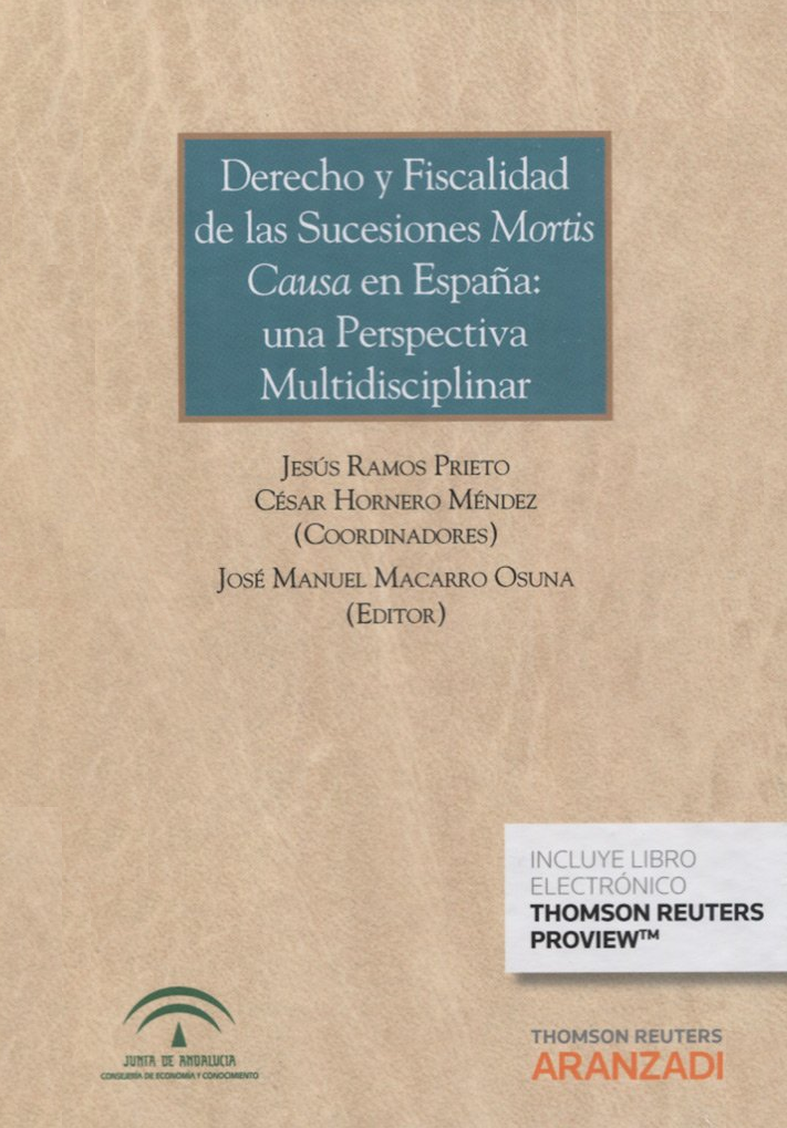 Imagen de portada del libro Derecho y fiscalidad de las sucesiones "mortis causa" en España