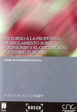 Imagen de portada del libro En torno a la propuesta de reglamento sobre sucesiones y el certificado sucesorio europeo