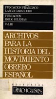 Imagen de portada del libro Archivos para la historia del movimiento obrero español : XV Conferencia de la IALHI 25-28 de septiembre de 1984