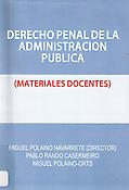 Imagen de portada del libro Derecho penal de la administración pública : (Materiales docentes)