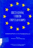 Imagen de portada del libro Derecho español y derecho comunitario europeo