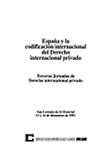Imagen de portada del libro España y la codificación internacional del derecho internacional privado
