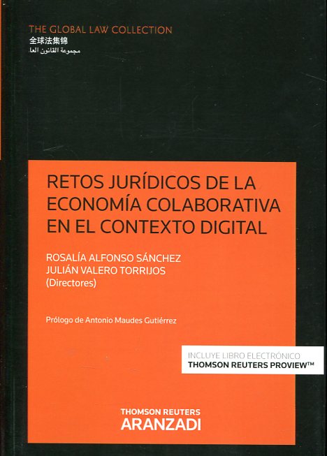 Imagen de portada del libro Retos jurídicos de la economía colaborativa en el contexto digital