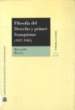 Imagen de portada del libro Filosofía del Derecho y primer franquismo (1937-1945)