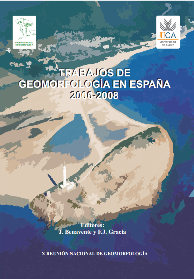 Imagen de portada del libro Trabajos de geomorfología en España, 2006-2008