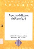 Imagen de portada del libro Aspectos didácticos de filosofía, 6