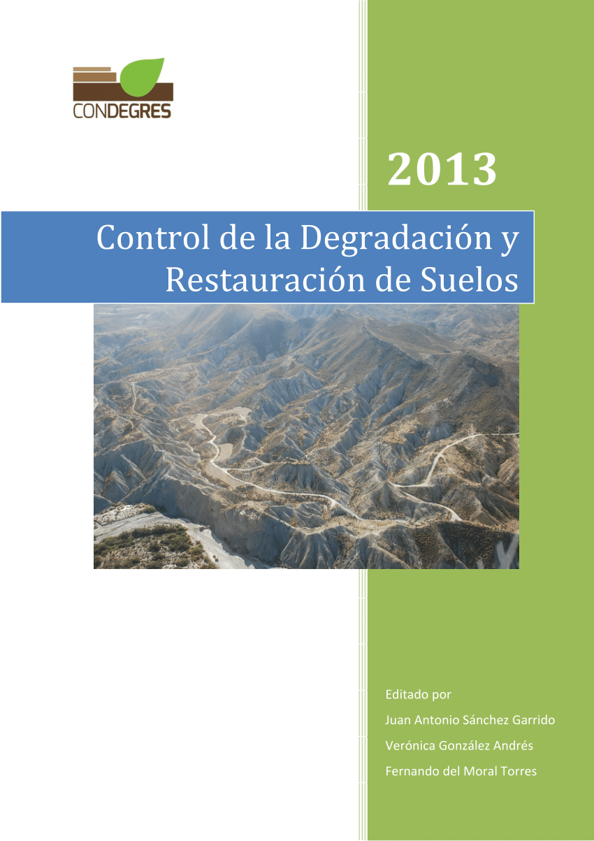 Imagen de portada del libro Control de la degradación y restauración de suelos