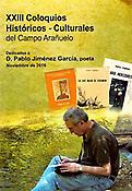 Imagen de portada del libro XXIII Coloquios Histórico-Culturales del Campo Arañuelo. Dedicados a D. Pablo Jiménez García, poeta