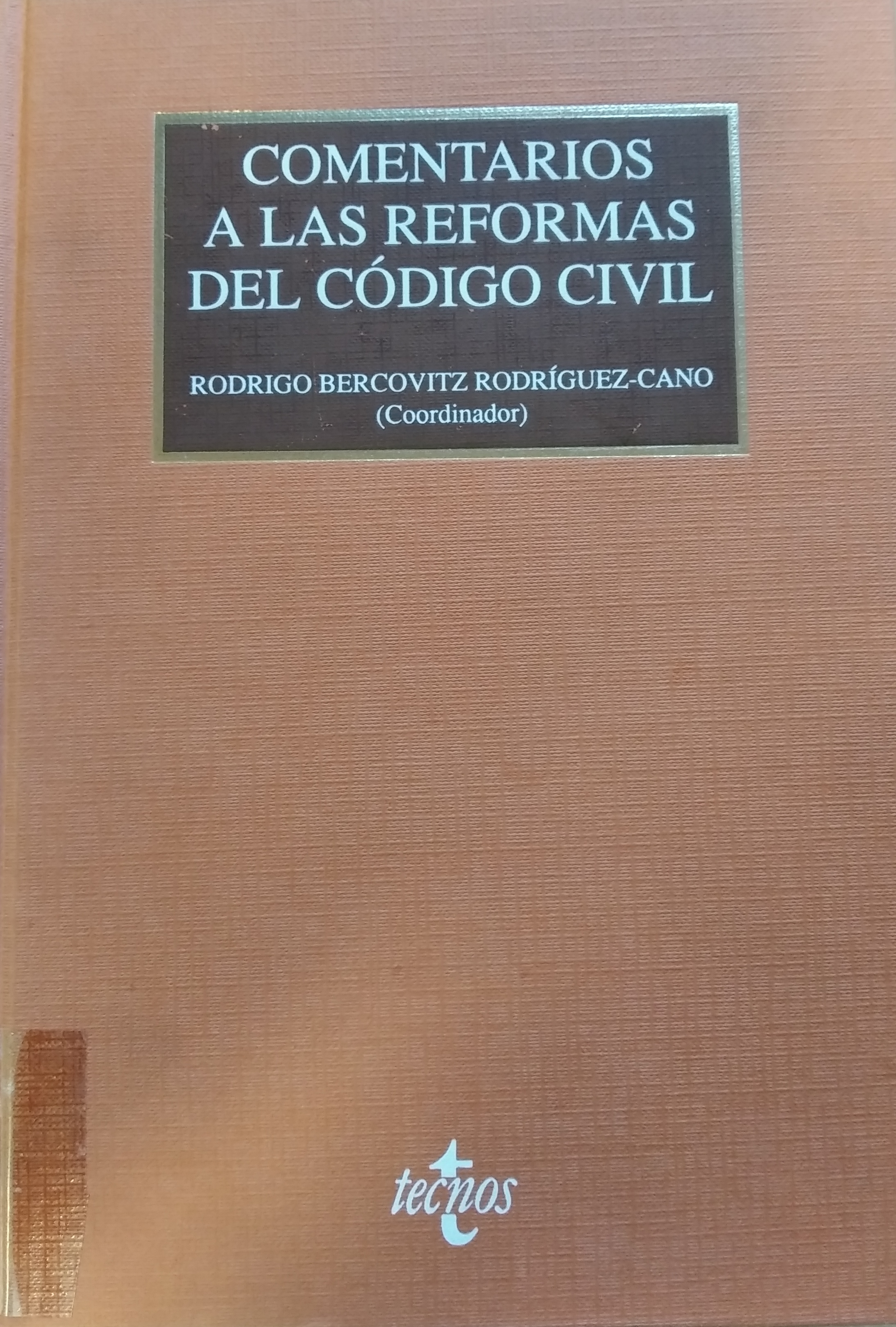 Imagen de portada del libro Comentarios a las reformas del Código Civil