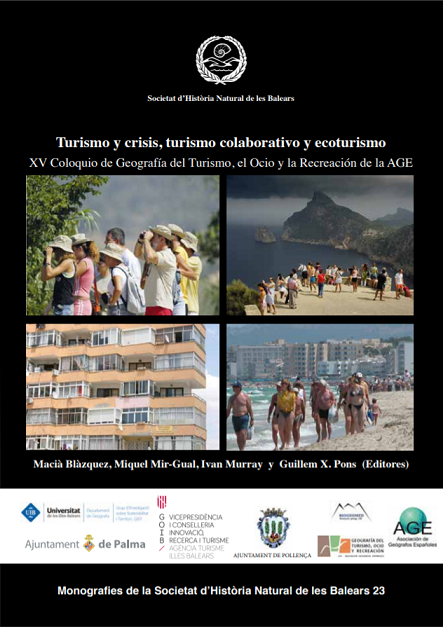 Imagen de portada del libro Turismo y crisis, turismo colaborativo y ecoturismo