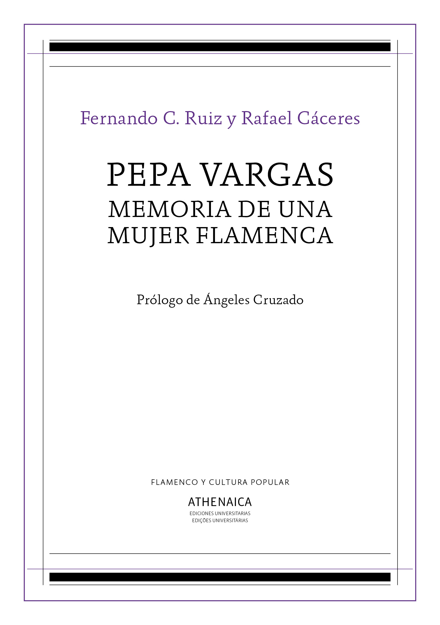 Imagen de portada del libro Pepa Vargas, memoria de una mujer flamenca