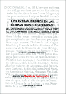 Imagen de portada del libro Los extranjerismos en las últimas obras académicas