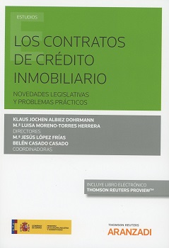 Imagen de portada del libro Los contratos de crédito inmobiliario