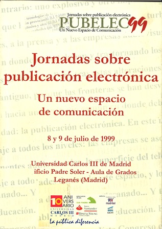 Imagen de portada del libro PUBELEC 99  : un nuevo espacio de comunicación