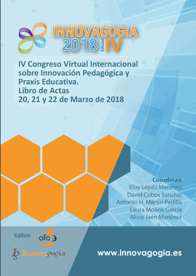 Imagen de portada del libro IV Congreso Virtual Internacional sobre Innovación Pedagógica y Praxis Educativa INNOVAGOGÍA 2018