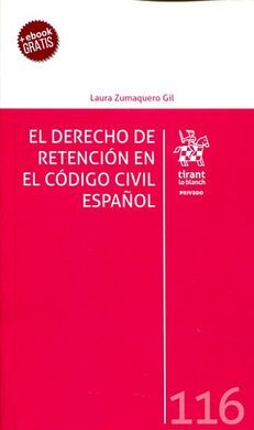 Imagen de portada del libro El derecho de retención en el Código Civil español