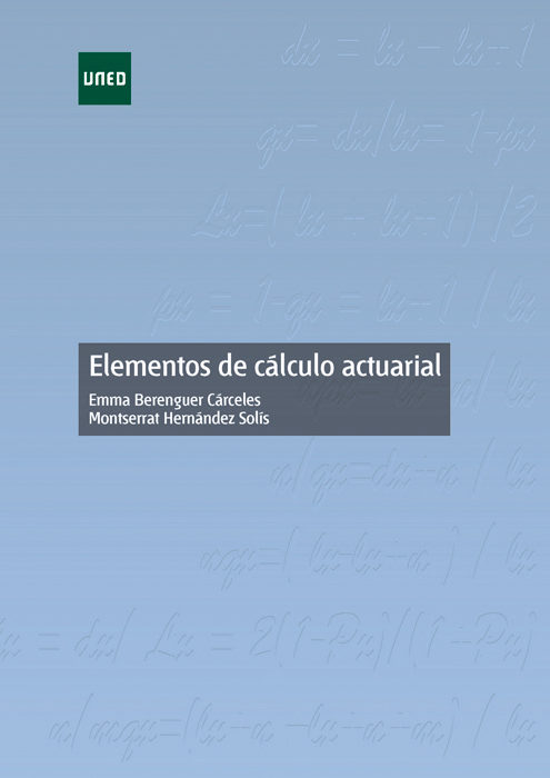 Imagen de portada del libro Elementos de cálculo actuarial