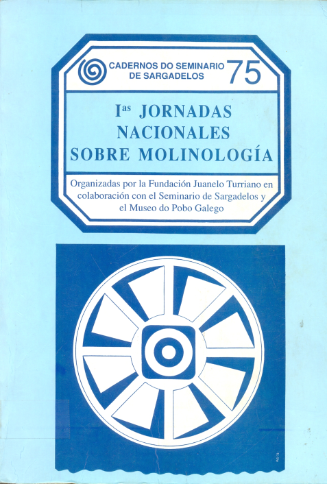 Imagen de portada del libro I Jornadas Nacionales sobre Molinología