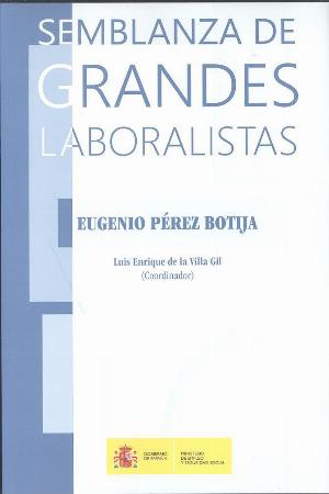 Imagen de portada del libro Semblanza del profesor Eugenio Pérez Botija
