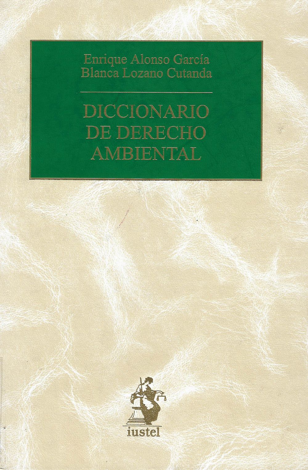 Imagen de portada del libro Diccionario de derecho ambiental