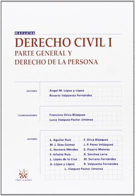 Imagen de portada del libro Derecho civil I
