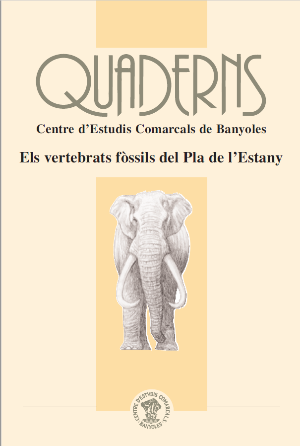Imagen de portada del libro Els vertebrats fòssils del Pla de l'Estany