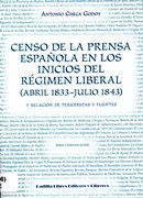 Imagen de portada del libro Censo de la prensa española editada durante el reinado de Alfonso XII (1875-1885)