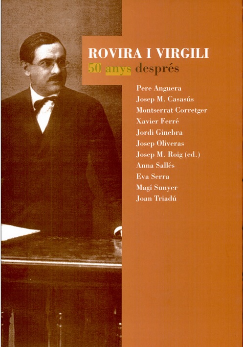 Imagen de portada del libro Rovira i Virgili, 50 anys després