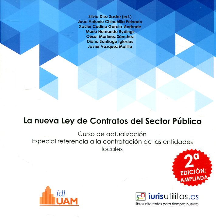 Imagen de portada del libro La nueva Ley de Contratos del Sector Público