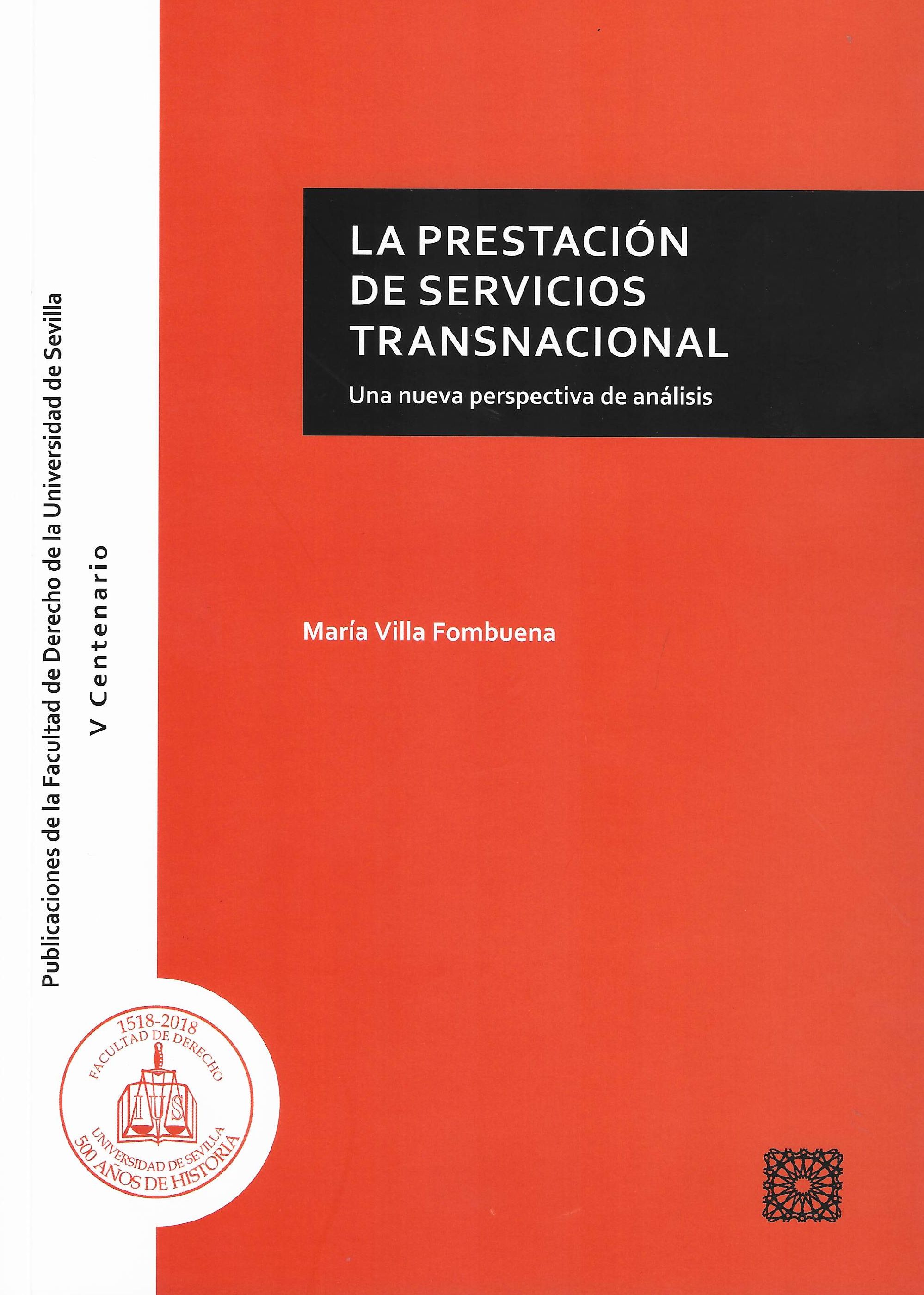 Imagen de portada del libro La prestación de servicios transnacional