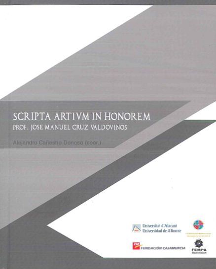 Imagen de portada del libro Scripta artium in honorem prof. José Manuel Cruz Valdovinos